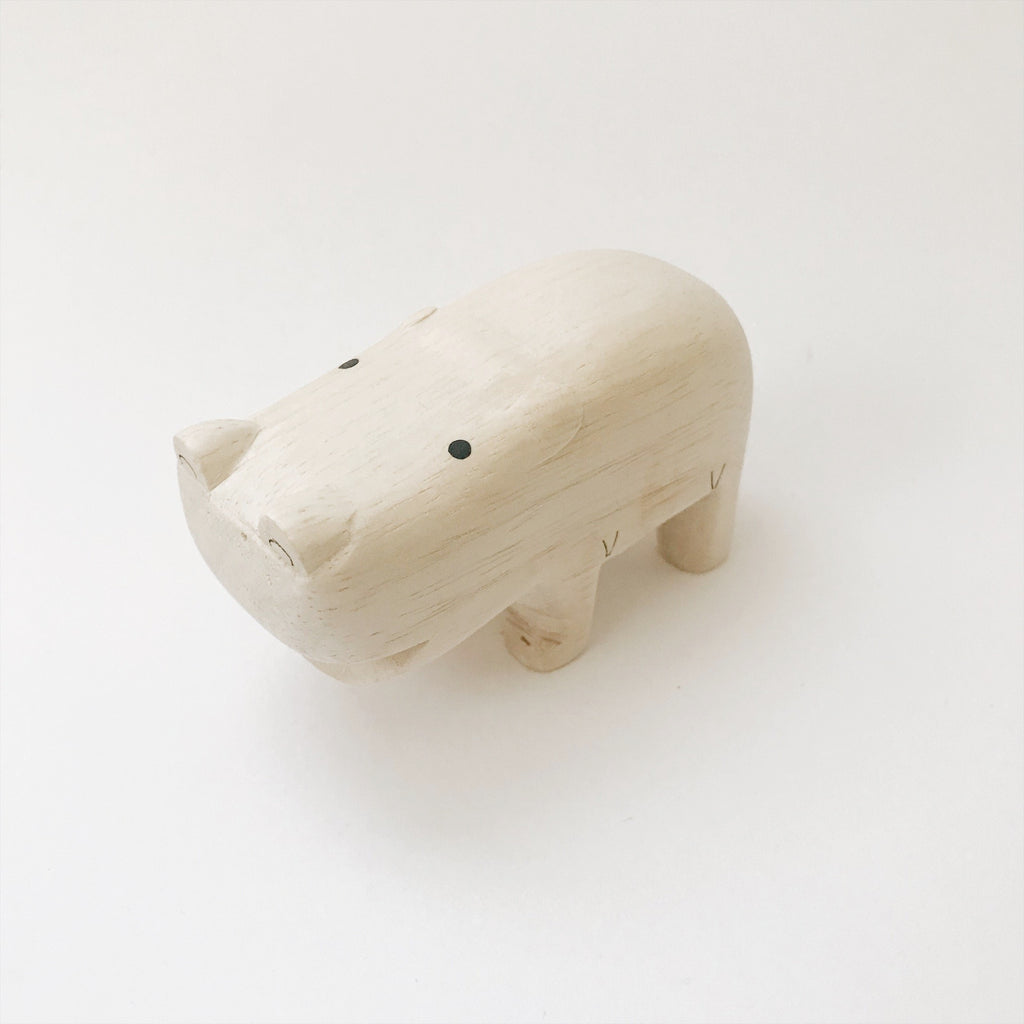 Wooden Animals - Hippo - Andnest.com