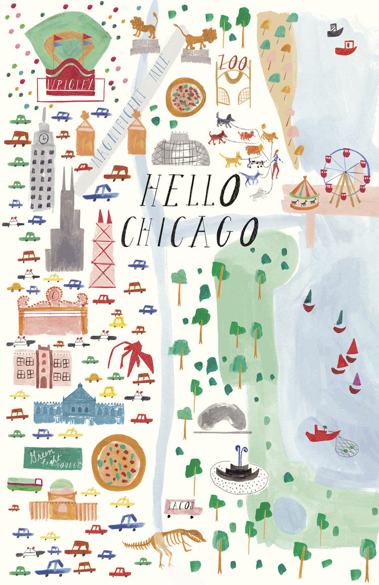 City Art Print - New York, Chicago, Los Angeles, San Francisco– Andnest