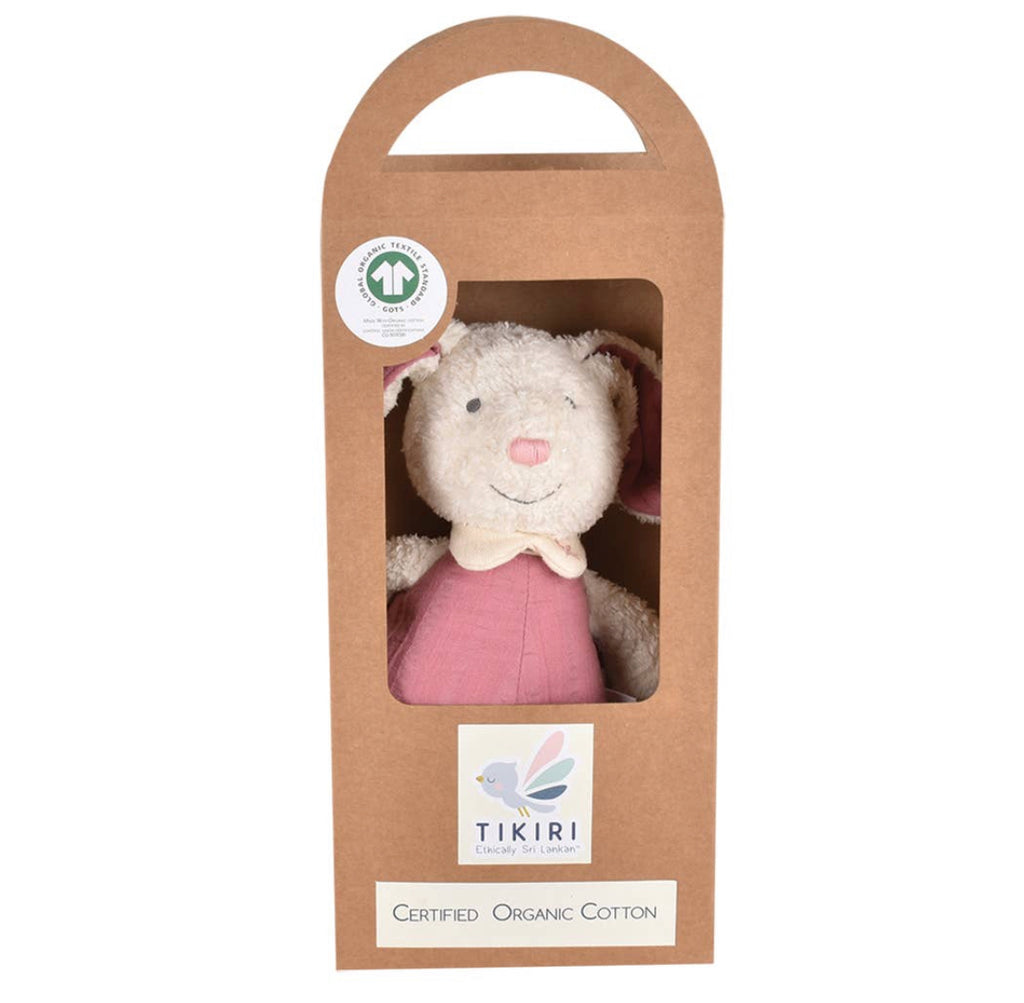 Organic Baby Plush Toy - Bunny, Bear, Mouse - Andnest.com