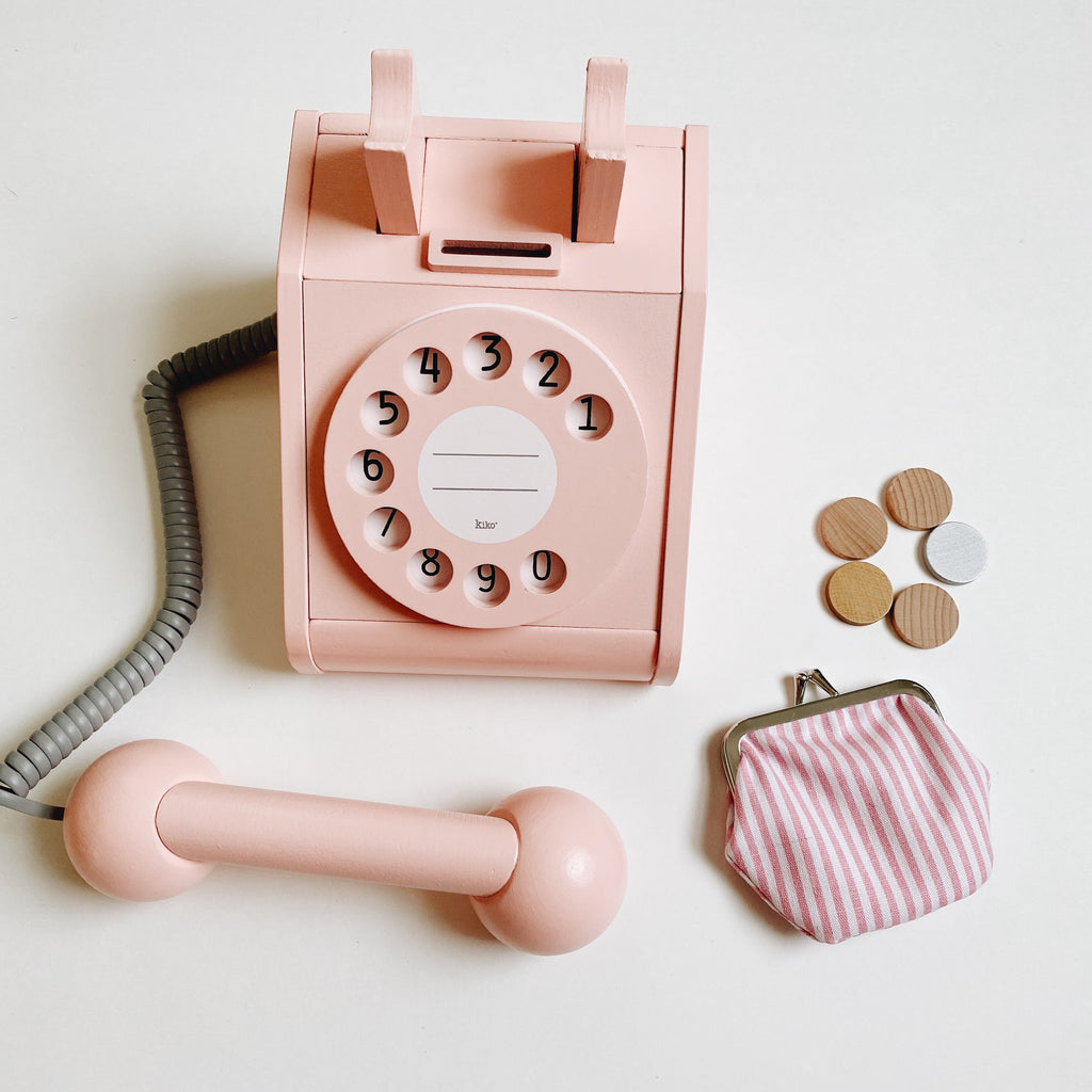 Wooden Telephone Toy - Andnest.com