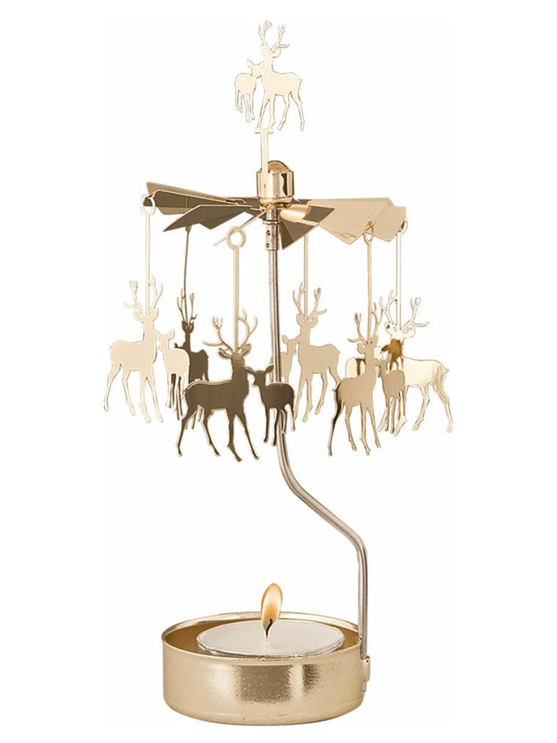 Swedish Rotary Spinning Candles - Snow, Horse, Oak, Nativity, Deer - Andnest.com