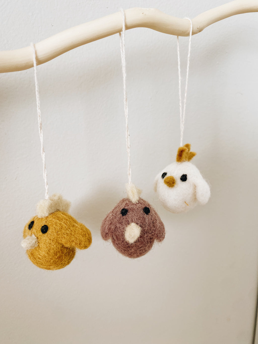 Fair Trade Felt Mini Rooster Set - Andnest.com