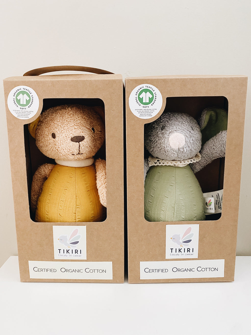 Organic Baby Plush Toy - Bunny, Bear, Mouse - Andnest.com