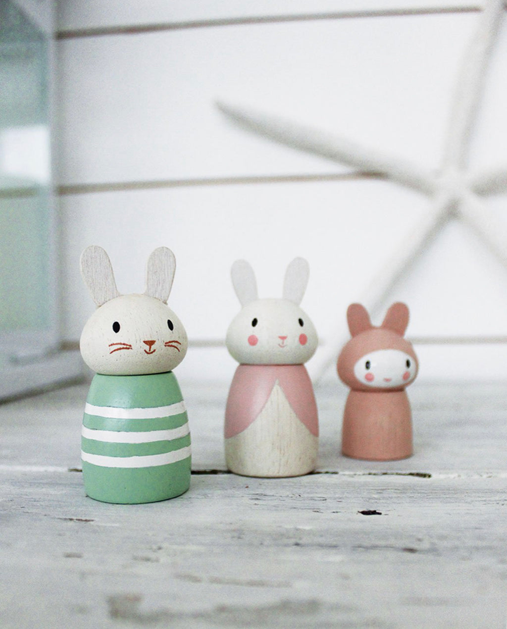 Wooden Bunny Family Set - Andnest.com