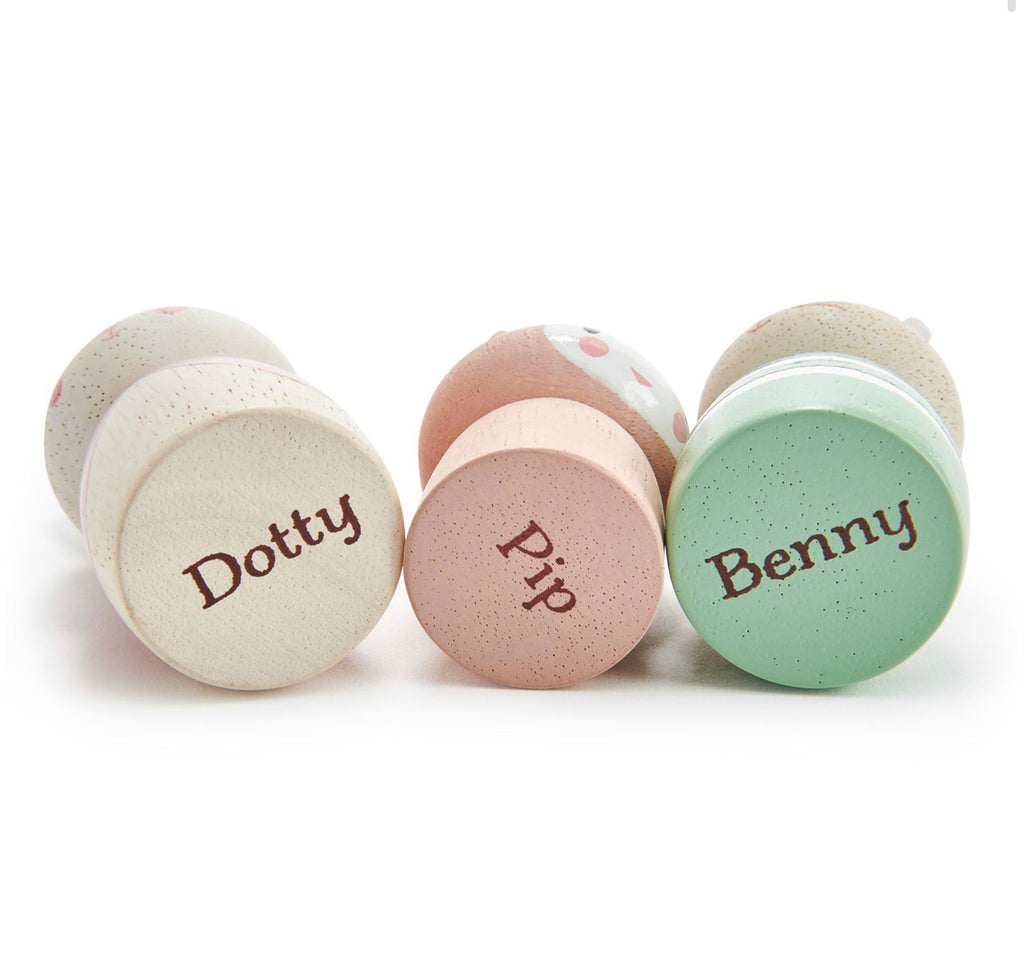 Wooden Bunny Family Set - Andnest.com