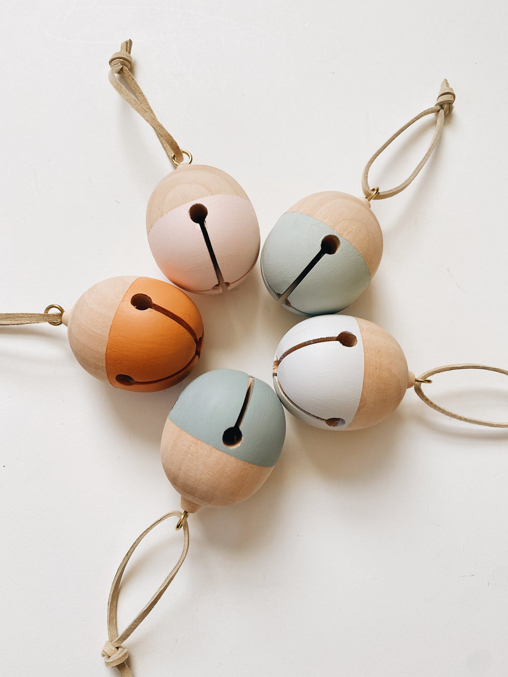 Wooden Jingle Bell Ornaments - A Single Bell - Andnest.com