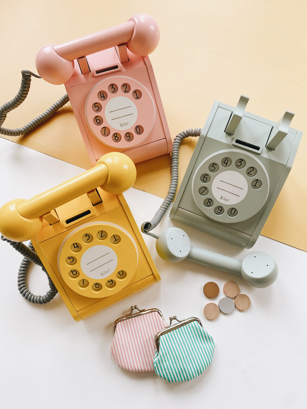 Wooden Telephone Toy - Andnest.com