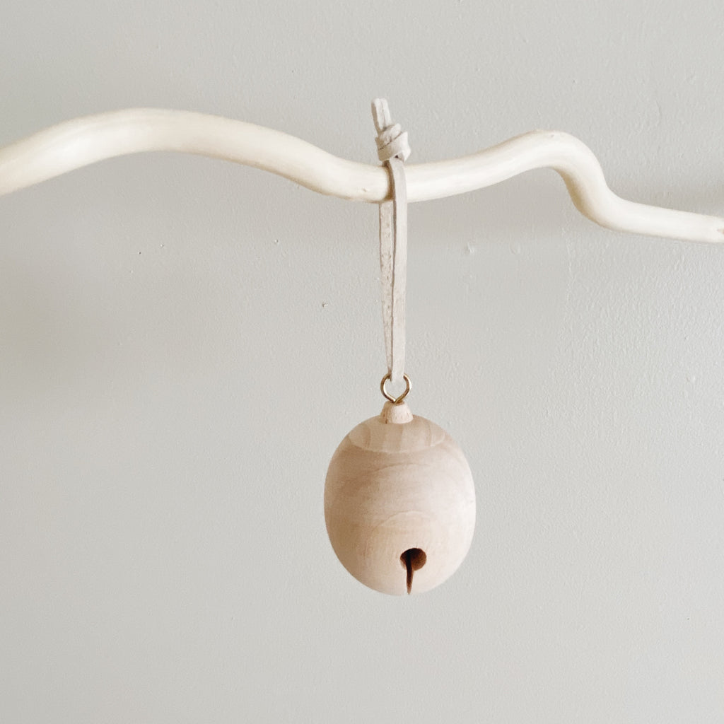 Wooden Jingle Bell Ornaments - A Single Bell - Andnest.com