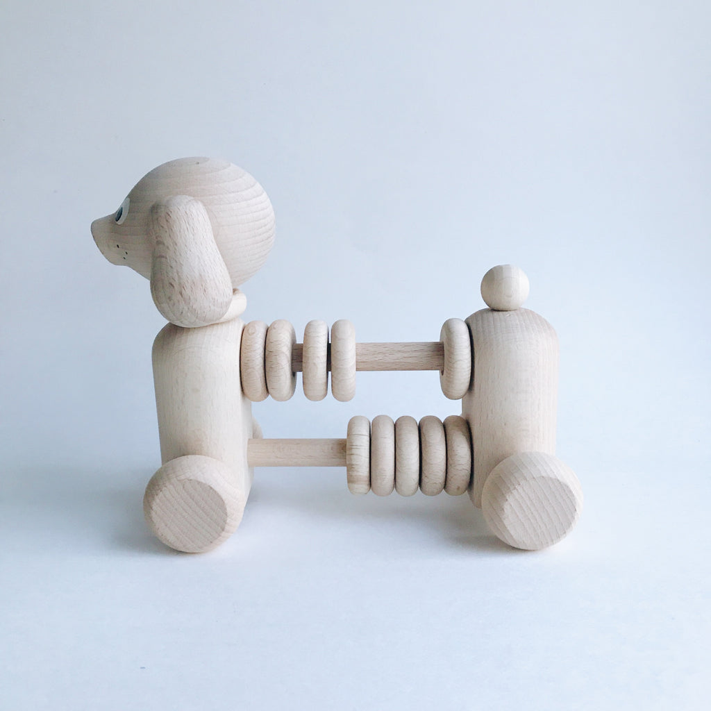 Wooden Dog Counter/Rattle - Andnest.com