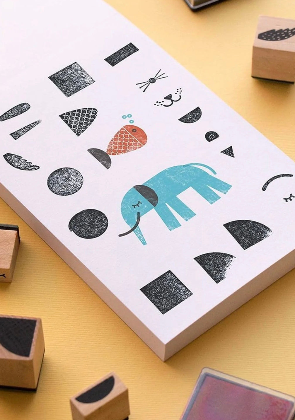 Wooden Animal Stamp Kit - Andnest.com