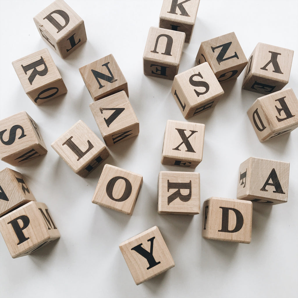 Wooden Alphabet ABC Blocks - Andnest.com