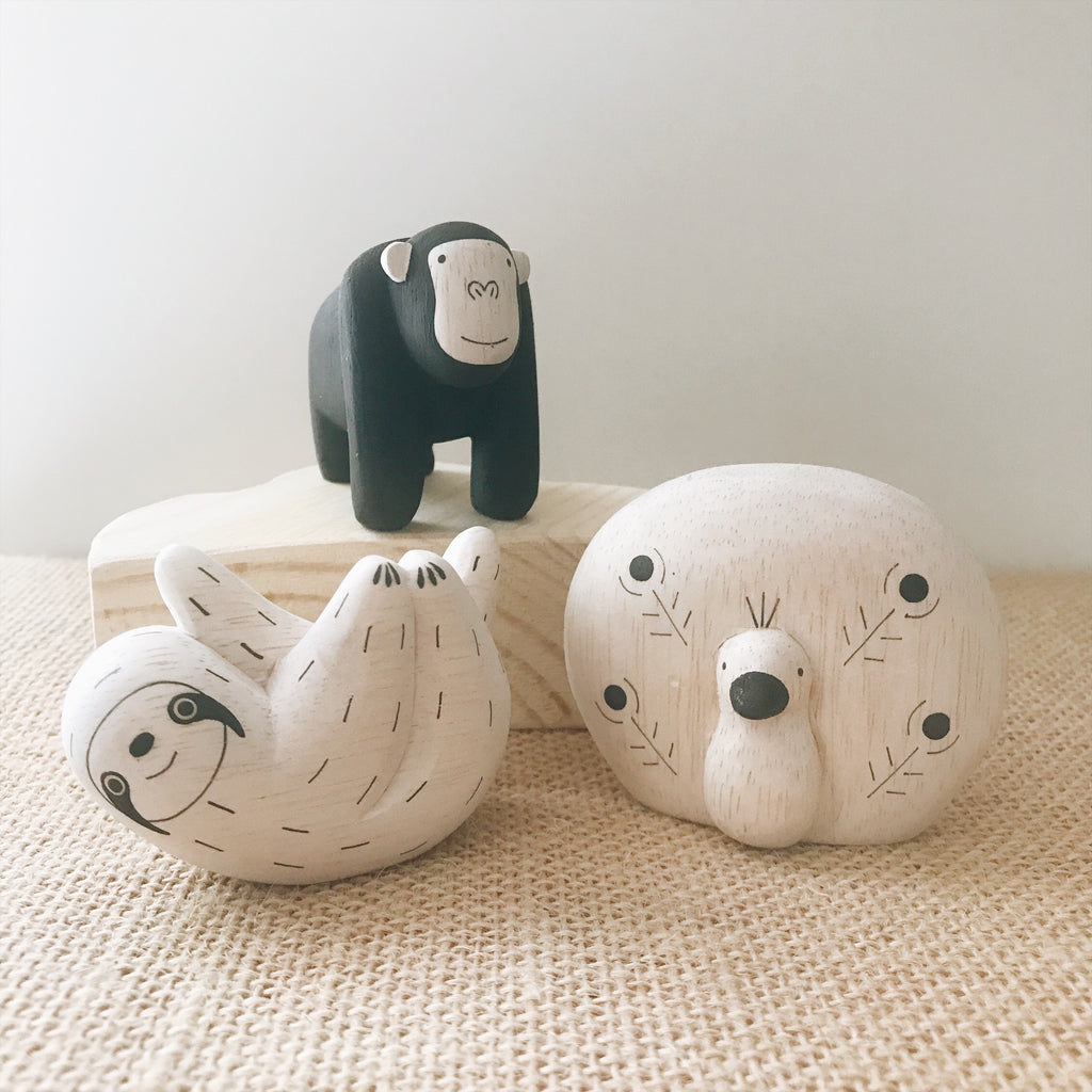 Wooden Animals - Sloth - Andnest.com